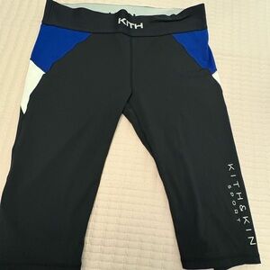 Kith women’s Black and Blue Sport Shorts/leggings